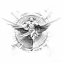 Icarus tattoo design idea