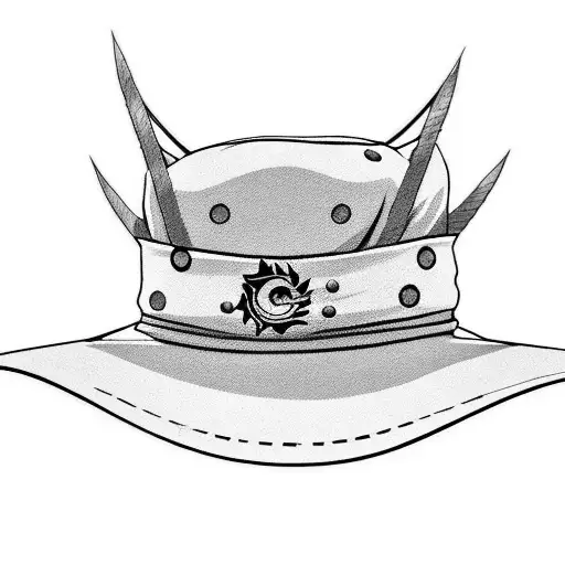 ichigo' shikai, luffy's hat, and naruto's head band tattoo design idea