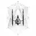 endurance space ship tattoo design idea