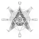 interstellar movie  endurance ship with clock tattoo design idea