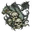 risk equals rewards tattoo design idea