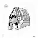 pharaoh tattoo design idea
