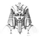 pharaoh tattoo design idea