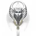 pharaoh tattoo design idea