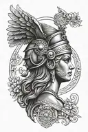 greek goddess athena realism style tattoo tattoo design idea