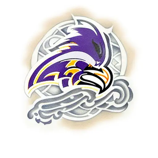 baltimore ravens and orioles tattoo design idea
