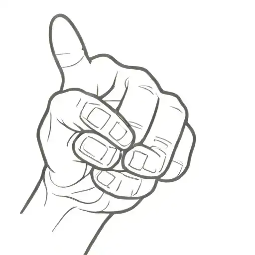 thumbs up  tattoo design idea