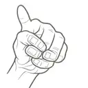 thumbs up  tattoo design idea