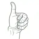 thumbs up  tattoo design idea