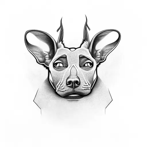 xoloitzcuintle tattoo design idea
