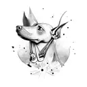 xoloitzcuintle tattoo design idea