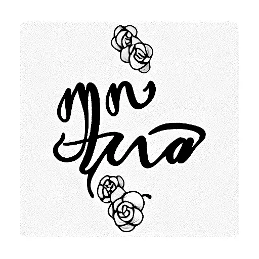 memorial tatto for grandma names mojoon tattoo design idea