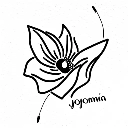 memorial for grandma named mojoon tattoo design idea