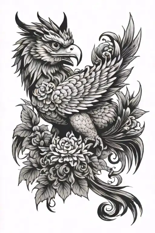 griffin tattoo design idea