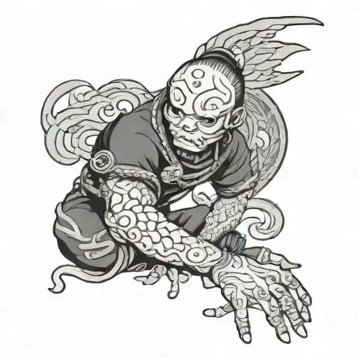 sci-fi tattoo design idea