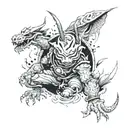 sci-fi tattoo design idea