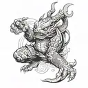 sci-fi tattoo design idea