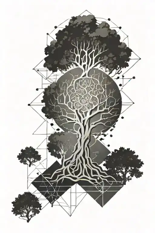 spartacus and life tree tattoo design idea