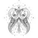 leo and virgo tattoo.  tattoo design idea