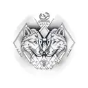 leo and virgo tattoo.  tattoo design idea