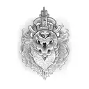 Heart tattoo design idea