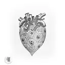 Heart tattoo design idea