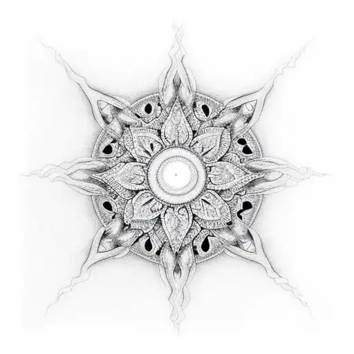 sacral chakra tattoo design idea