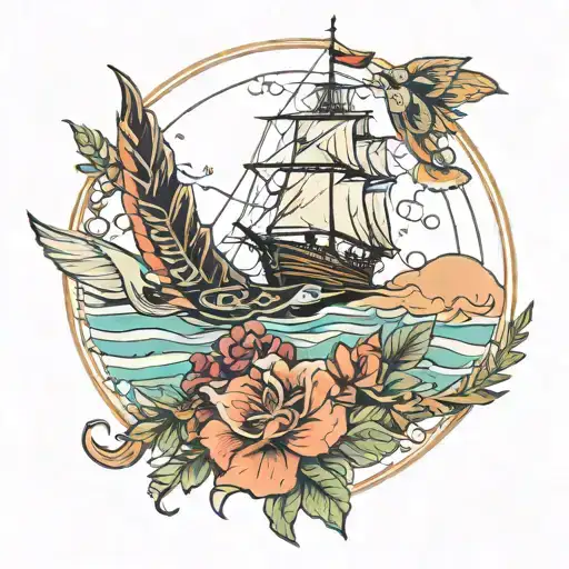 cape cod tattoo design idea