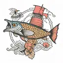 cape cod tattoo design idea