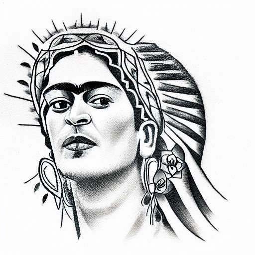 frida khalo virgin of Guadalupe  tattoo design idea