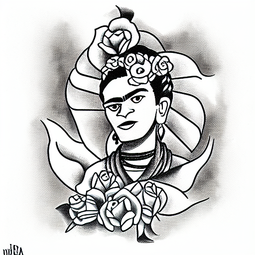 frida khalo virgin of Guadalupe  tattoo design idea