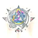 Aquarius constellation tattoo design idea