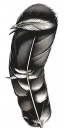 feathers  tattoo design idea