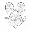 Paw Print with a name Ben tattoo design idea