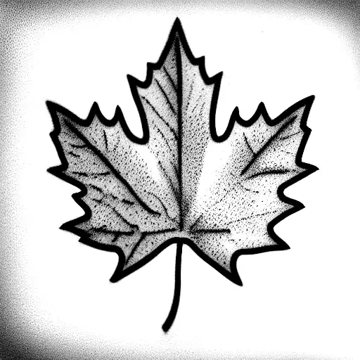 Maple Leaf tattoo design idea