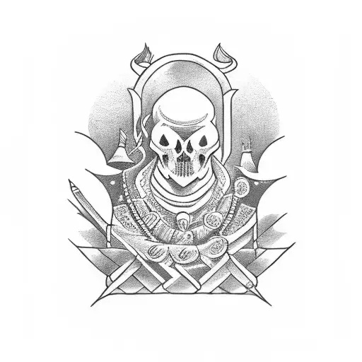 the fool tarrot card tattoo design idea