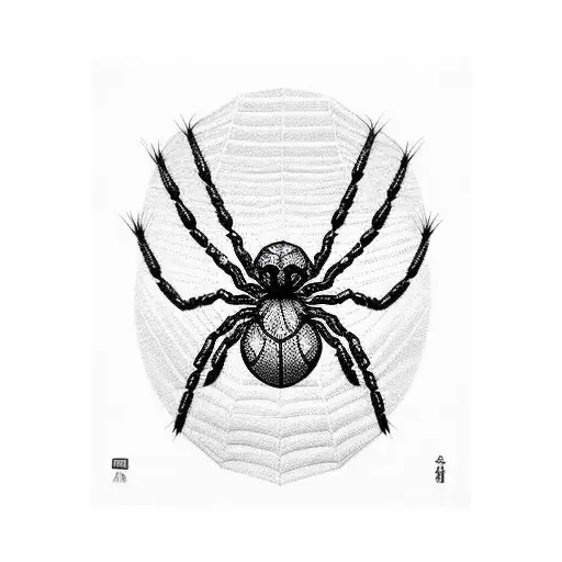 spider with around it the judgement chain of Kurapika from the anime HunterxHunter  tattoo design idea