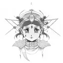 nezuko from demon slayer tattoo design idea