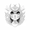 nezuko from demon slayer tattoo design idea