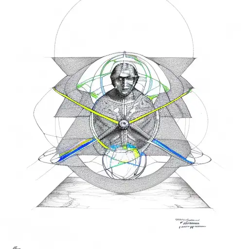 vetruvian man + pale blue dot by Carl Sagan tattoo design idea