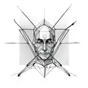 vetruvian man + pale blue dot by Carl Sagan tattoo design idea