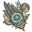 Fatima hand tattoo design idea