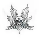 saint michael archangel tattoo design idea