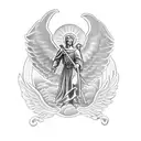 saint michael archangel tattoo design idea