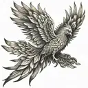 Phoenix Wing tattoo design idea