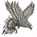 Phoenix Wing tattoo design idea