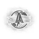 A Dodgers logo with a TV screen reflecting a live game tattoo design idea