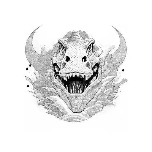 gay dinosaur  tattoo design idea