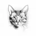 cat pp tattoo design idea