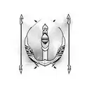 Bow and Arrow tattoo design idea